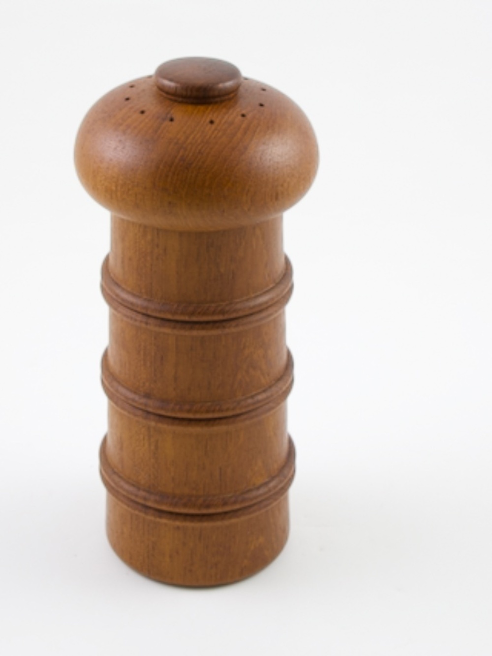70s Dansk Designs Denmark IHQ Teak Ribbed Mushroom Salt & Pepper Mill Model 892